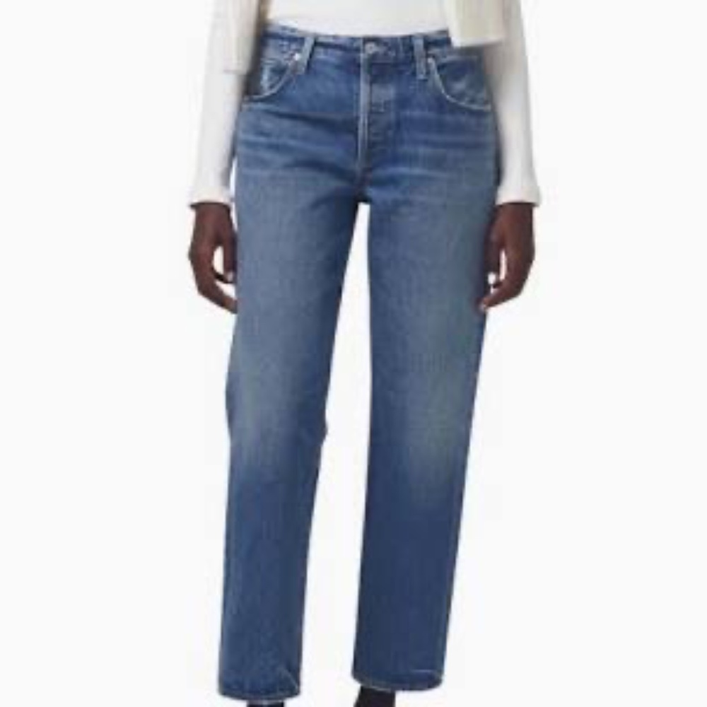 Citizens of Humanity Neve Low-Slung relaxed straight leg jeans 27